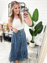 Load image into Gallery viewer, RISEN High Rise Ruffle Long Skirts