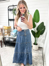 Load image into Gallery viewer, RISEN High Rise Ruffle Long Skirts