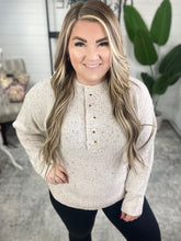 Load image into Gallery viewer, Never Give Up Henley Sweater