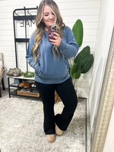 Load image into Gallery viewer, Checking Out Myself Flare Leggings in Black