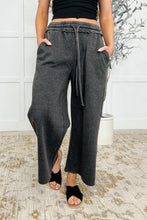 Load image into Gallery viewer, In or Out Wide Leg Cropped Pants Ash Black