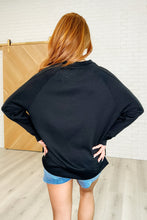 Load image into Gallery viewer, It&#39;s The Little Things Relaxed Scuba Pullover in Black