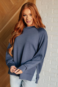 Relaxed Scuba Pullover in Blue Indigo