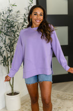Load image into Gallery viewer, It&#39;s The Little Things Relaxed Scuba Pullover in Lavender
