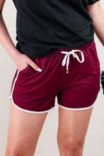 Load image into Gallery viewer, PREORDER- True Maroon Drawstring Everyday Shorts