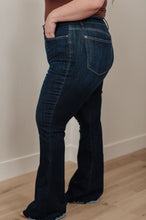 Load image into Gallery viewer, Jane High Rise Raw Hem Flare Judy Blue Jeans