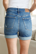 Load image into Gallery viewer, Jessica High Rise Control Top Vintage Wash Cuffed Judy Blue Shorts