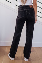 Load image into Gallery viewer, Joan High Rise Control Top Straight Judy Blue Jeans in Washed Black