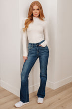 Load image into Gallery viewer, Mid Rise Raw Hem Bootcut Judy Blue Jeans