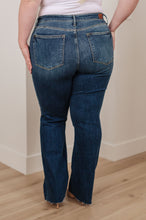 Load image into Gallery viewer, Mid Rise Raw Hem Bootcut Judy Blue Jeans