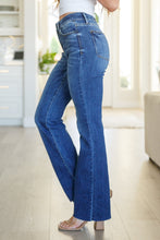 Load image into Gallery viewer, Mid Rise Raw Hem Bootcut Judy Blue Jeans