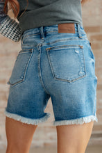 Load image into Gallery viewer, High Rise Rigid Magic Button Fly Judy Blue Cutoff Shorts