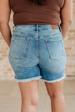 Load image into Gallery viewer, High Rise Rigid Magic Button Fly Judy Blue Cutoff Shorts