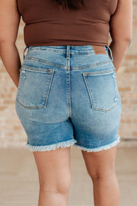 High Rise Rigid Magic Button Fly Judy Blue Cutoff Shorts