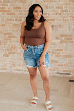 Load image into Gallery viewer, High Rise Rigid Magic Button Fly Judy Blue Cutoff Shorts