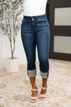 Load image into Gallery viewer, Karen High Rise Double Waist Band Capri Judy Blue Jeans