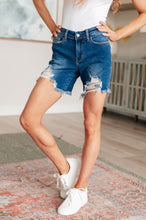 Load image into Gallery viewer, Mid Rise Distressed Judy Blue Cutoff Shorts