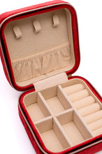 Load image into Gallery viewer, Kept and Carried Velvet Jewelry Box in Red