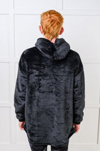 Load image into Gallery viewer, Kids Oversized Hoodie Blanket in Black