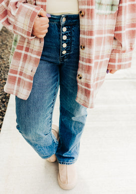 Mid Rise Slim Straight Rigid Magic Button-Fly Judy Blue Jeans