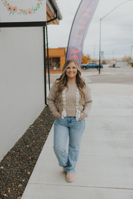 Lace Whisper Cable Knit Sweater