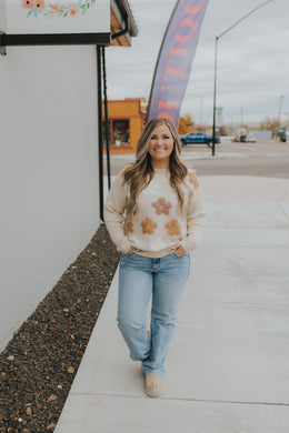 Cozy Bloom Knit Sweater