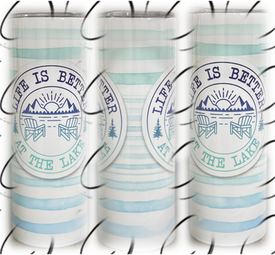 Life Is Best At The Lake 20oz Skinny Tumbler
