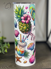 Load image into Gallery viewer, Life Is Better In Flip Flops 20oz Skinny Tumbler