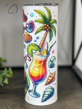 Load image into Gallery viewer, Life Is Better In Flip Flops 20oz Skinny Tumbler