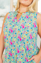 Load image into Gallery viewer, Lizzy Tank Dress in Emerald Spring Floral
