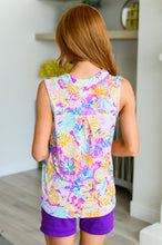 Load image into Gallery viewer, Lizzy Tank Top in Magenta and Orange Pineapple