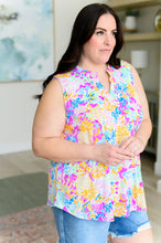 Load image into Gallery viewer, Lizzy Tank Top in Magenta and Orange Pineapple