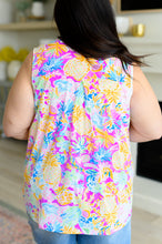 Load image into Gallery viewer, Lizzy Tank Top in Magenta and Orange Pineapple