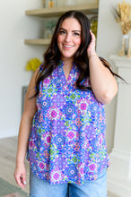 Load image into Gallery viewer, Lizzy Tank Top in Royal Bouquet