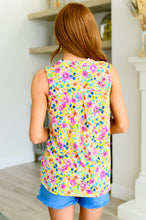 Load image into Gallery viewer, Lizzy Tank Top in Yellow Spring Floral