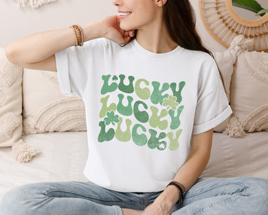 Lucky Stacked Graphic Tee