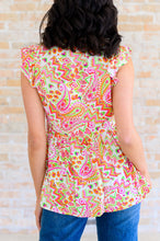 Load image into Gallery viewer, Lucy Eyelets Top in Ivory Multi