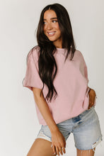 Load image into Gallery viewer, Ampersand Boyfriend Tee in Pink