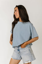 Load image into Gallery viewer, Ampersand Boyfriend Tee in Blue