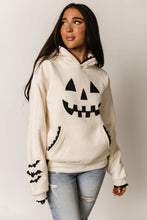 Load image into Gallery viewer, Ampersand Comfort Zone Hoodie Lace Hey Pumpkin