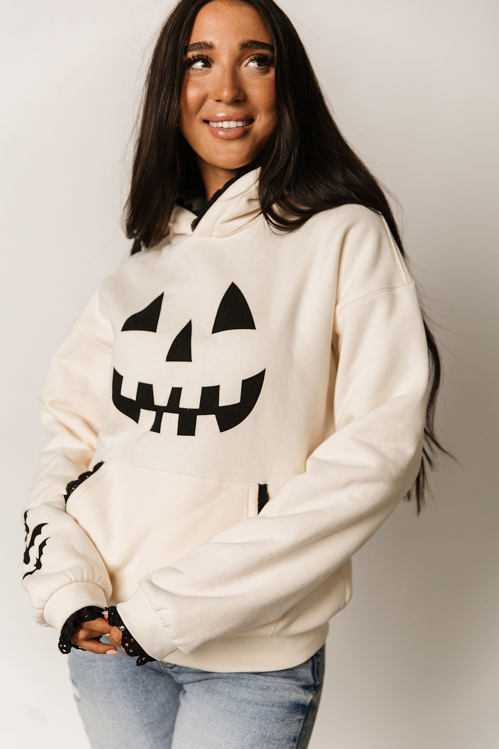 Ampersand Comfort Zone Hoodie Lace Hey Pumpkin