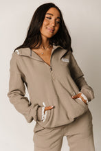 Load image into Gallery viewer, Ampersand Comfort Zone Hoodie Mocha Lace