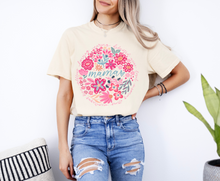 Load image into Gallery viewer, Mama Circle Floral Graphic Tee
