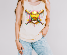 Load image into Gallery viewer, Drip Softball Home Plate Graphic Tank Top