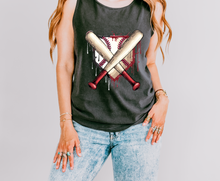 Load image into Gallery viewer, Drip Baseball Home Plate Graphic Tank Top