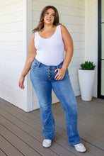 Load image into Gallery viewer, Mid Rise Vintage Button Fly Bootcut Judy Blue Jeans