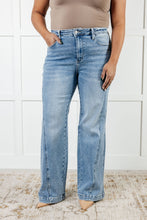 Load image into Gallery viewer, Melia High Rise Side Seam Detail Wide Leg Judy Blue Jeans