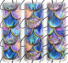 Load image into Gallery viewer, Mermaid Scales 20oz Skinny Tumbler