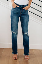 Load image into Gallery viewer, Morgan High Rise Distressed Straight Judy Blue Jeans