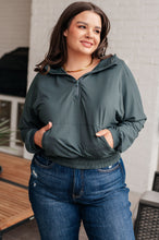 Load image into Gallery viewer, Morning Run Half Zip Hoodie in Smoked Spruce